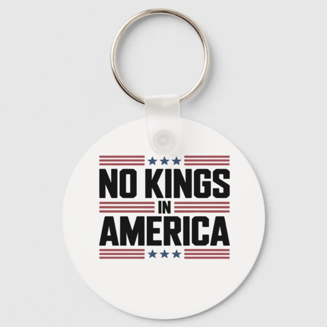 No Kings In America USA Creative Style Key Ring (Front)