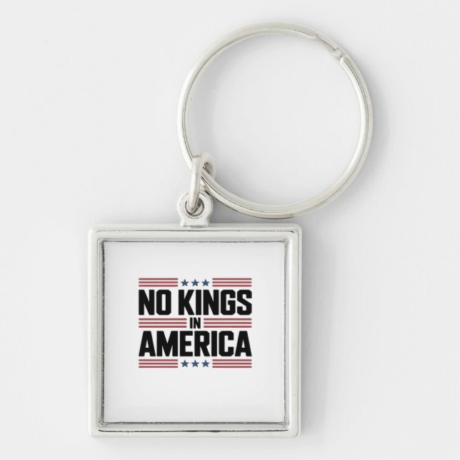 No Kings In America USA Creative Style Key Ring (Front)