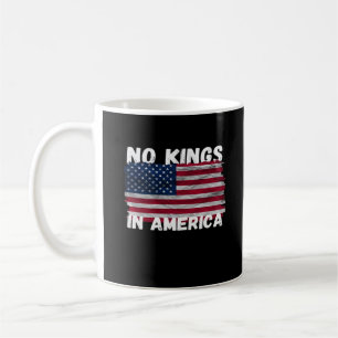 No Kings In America USA Flag Freedom Classic Coffee Mug