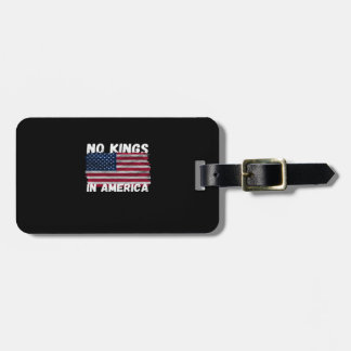 No Kings In America USA Flag Freedom Classic Luggage Tag