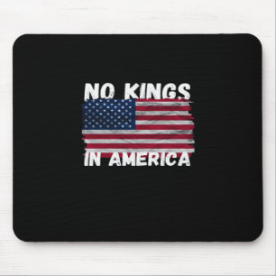 No Kings In America USA Flag Freedom Classic Mouse Mat