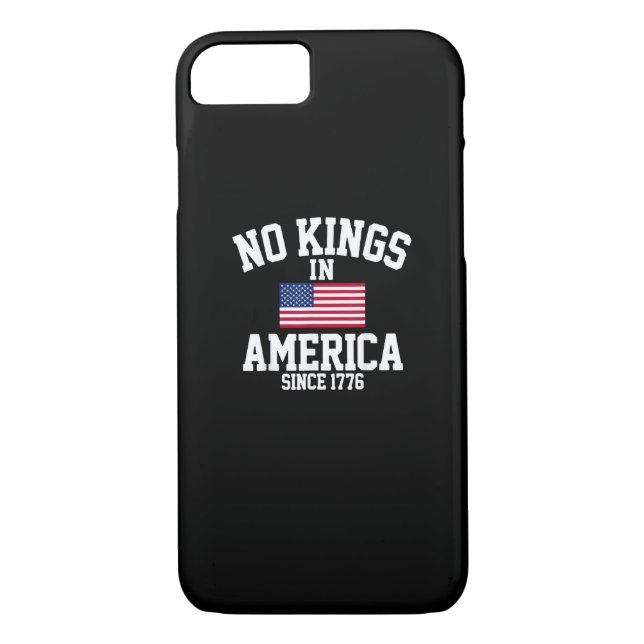 No Kings In America USA Flag Retro Cool Style Case-Mate iPhone Case (Back)