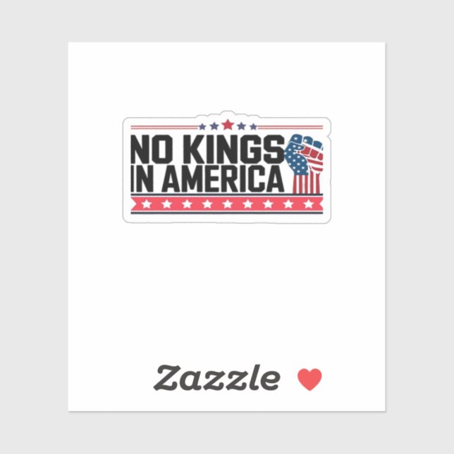 No Kings In America USA Minimal Clean (Sheet)