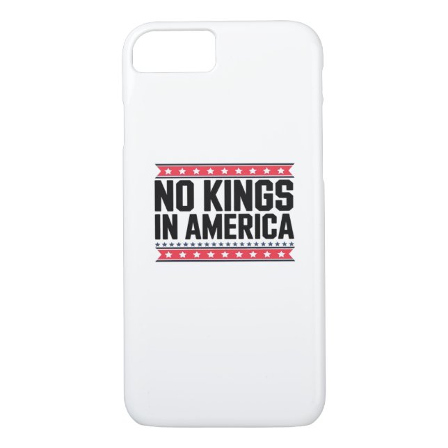 No Kings In America USA Minimal Clean Case-Mate iPhone Case (Back)