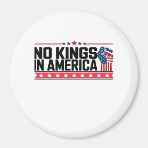 No Kings In America USA Minimal Clean Magnet