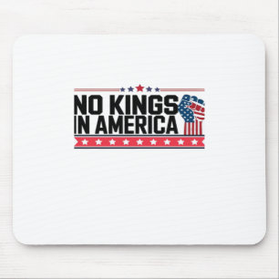 No Kings In America USA Minimal Clean Mouse Mat