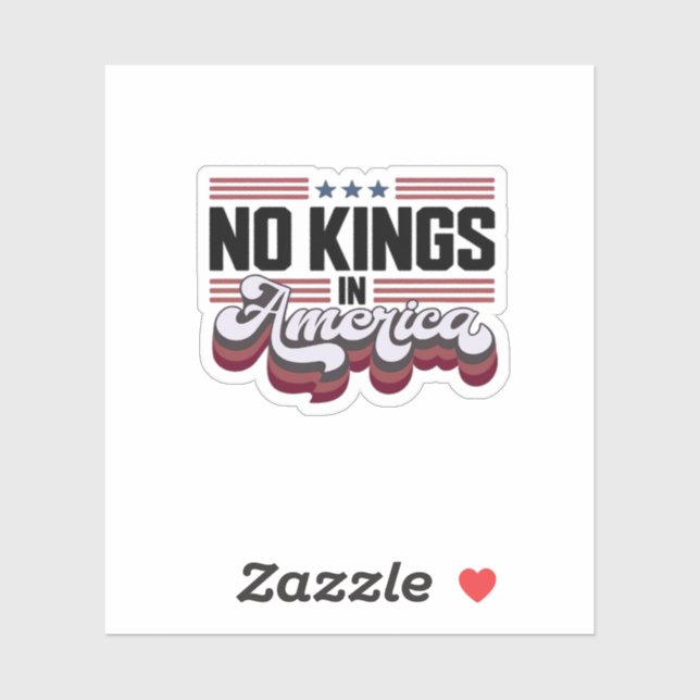 No Kings In America USA Retro Classic (Sheet)