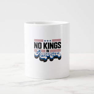 No Kings In America USA Retro Classic Large Coffee Mug