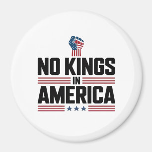 No Kings In America USA Retro Classic Magnet