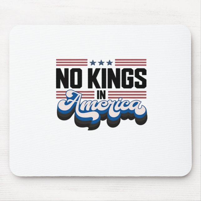 No Kings In America USA Retro Classic Mouse Mat (Front)