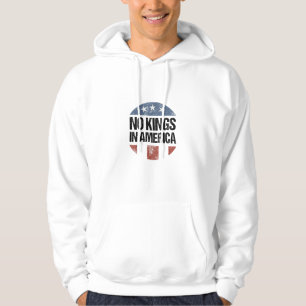 No Kings In America Vintage Patriotic No Kings Cre Hoodie