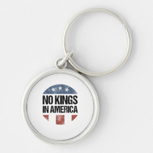No Kings In America Vintage Patriotic No Kings Cre Key Ring