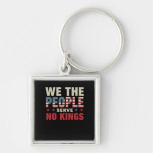 No Kings In America We The People Classic Key Ring