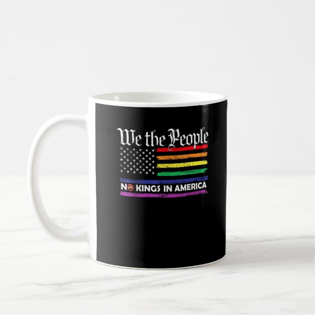 No Kings In America We The People Creative Design Coffee Mug (Left)