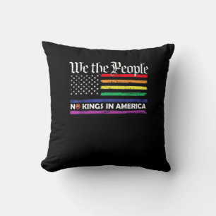 No Kings In America We The People Creative Design Cushion