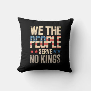 No Kings In America We The People Cushion