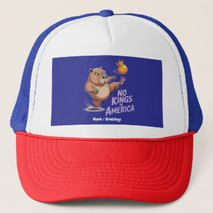 No Kings In America We The People Funny Political Trucker Hat