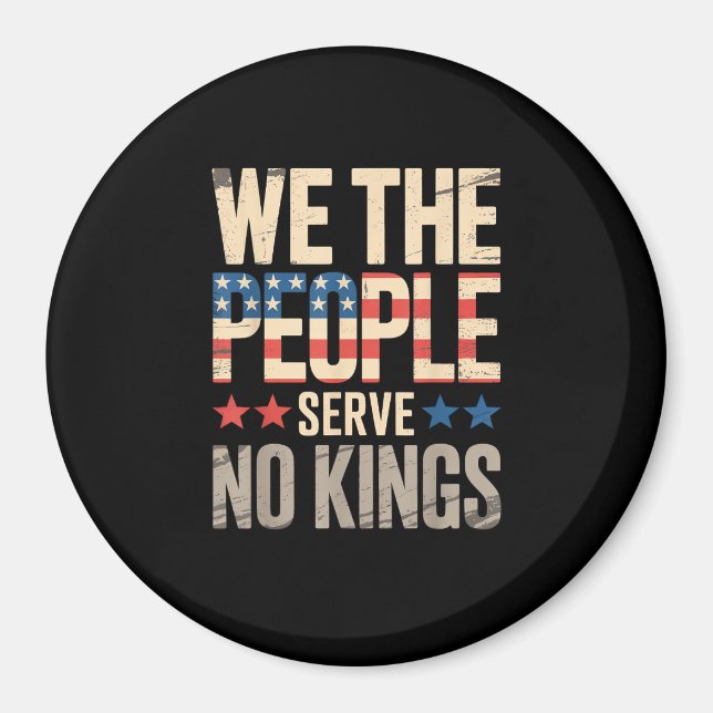 No Kings In America We The People Magnet (Front)
