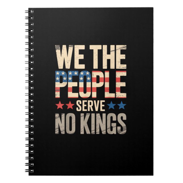No Kings In America We The People Notebook (Front)