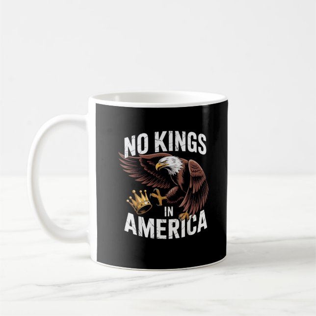 No Kings In America We The People Patriotic Style Coffee Mug (Left)