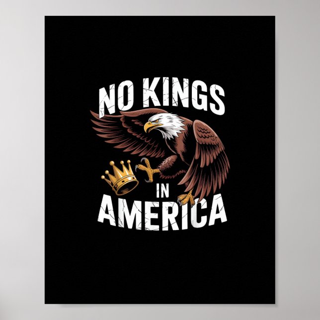 No Kings In America We The People Patriotic Style Poster (Front)