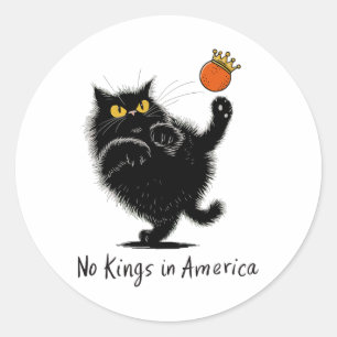 No Kings In America We The People Political 1  Classic Round Sticker