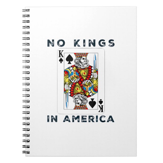 No Kings In America We The People Political Creati Notebook (Front)