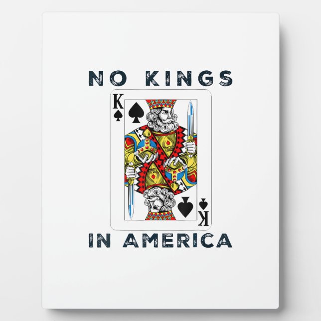 No Kings In America We The People Political Creati Plaque (Front)