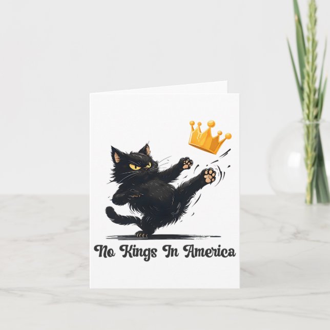No Kings In America We The People Political For Me Card (Front)