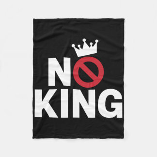 No Kings In America We The People Political Men Wo Fleece Blanket