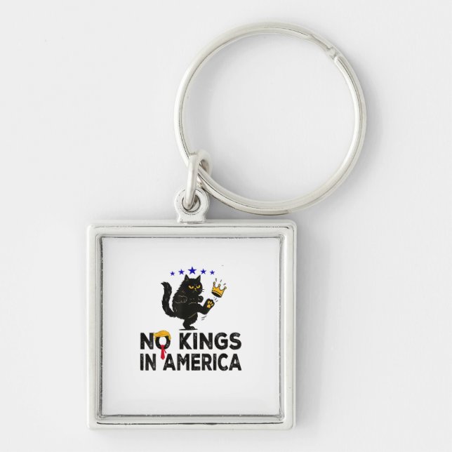 No Kings In America We The People Political Minima Key Ring (Front)