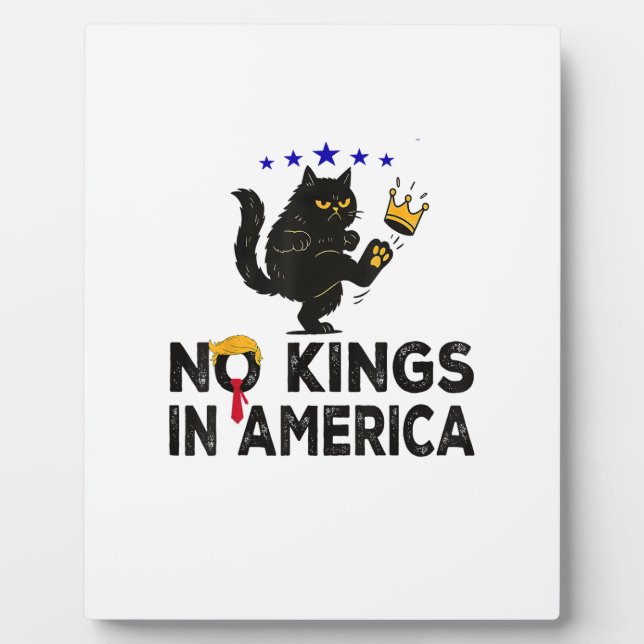 No Kings In America We The People Political Minima Plaque (Front)