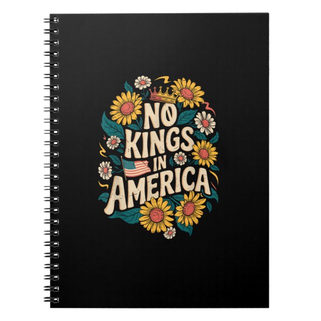 No Kings In America We The People Political Notebook (Front)