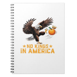 No Kings In America We The People Political Retro  Notebook