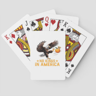 No Kings In America We The People Political Retro Playing Cards