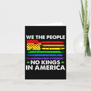 No Kings In America We The People Political Shirt Card