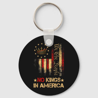 No Kings In America We The People Political Shirt Key Ring