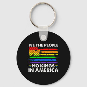 No Kings In America We The People Political Shirt Key Ring