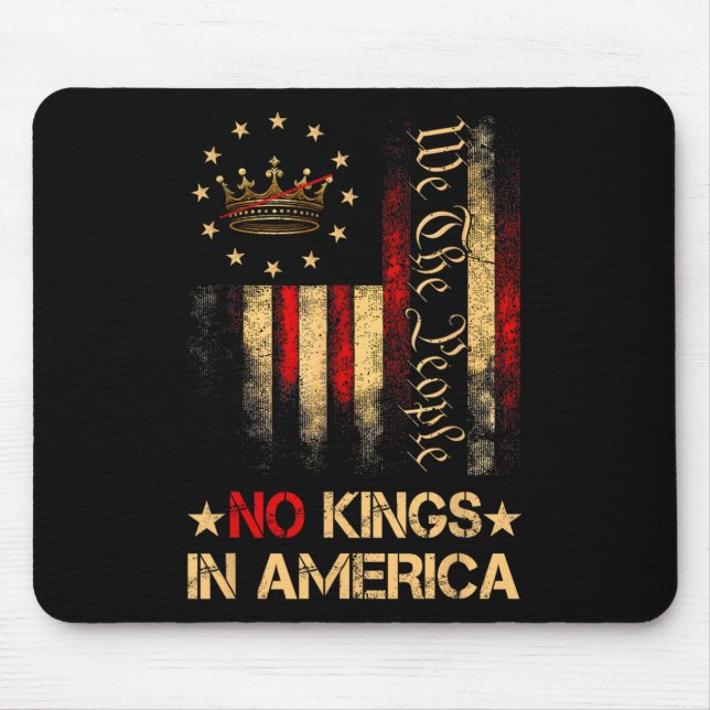 No Kings In America We The People Political Shirt  Mouse Mat (Front)