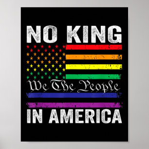 No Kings In America We The People Political Shirt Poster