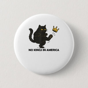 No Kings In America We The People Political Vintag 6 Cm Round Badge