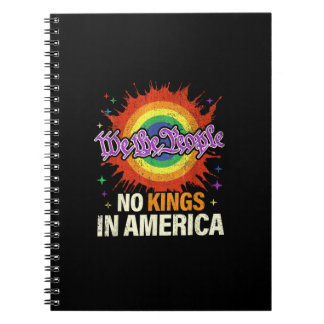 No Kings In America We The People Political Vintag Notebook