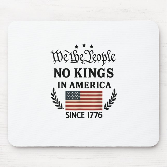 No Kings In America We The People Retro Classic Mouse Mat (Front)