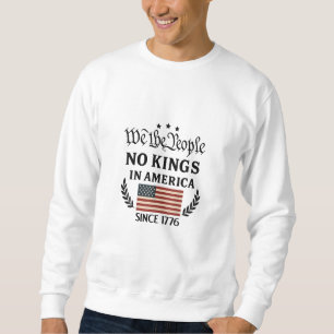 No Kings In America We The People Retro Classic Sweatshirt