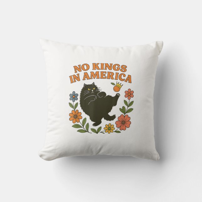 No Kings In America We The People Retro For Girl C Cushion (Front)