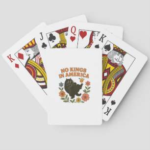 No Kings In America We The People Retro For Girl C Playing Cards