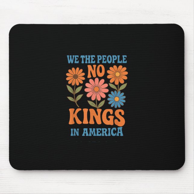 No Kings In America We The People Retro Lovers Mouse Mat (Front)