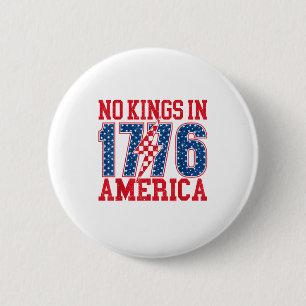 No Kings In America We The People Vintage 6 Cm Round Badge