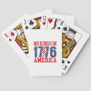 No Kings In America We The People Vintage Playing Cards
