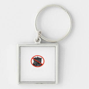 No Kings In The USA America Say No King Classic Re Key Ring
